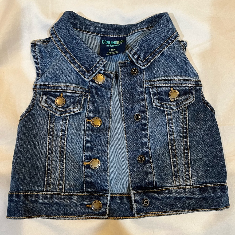 Great condition infant jean vest